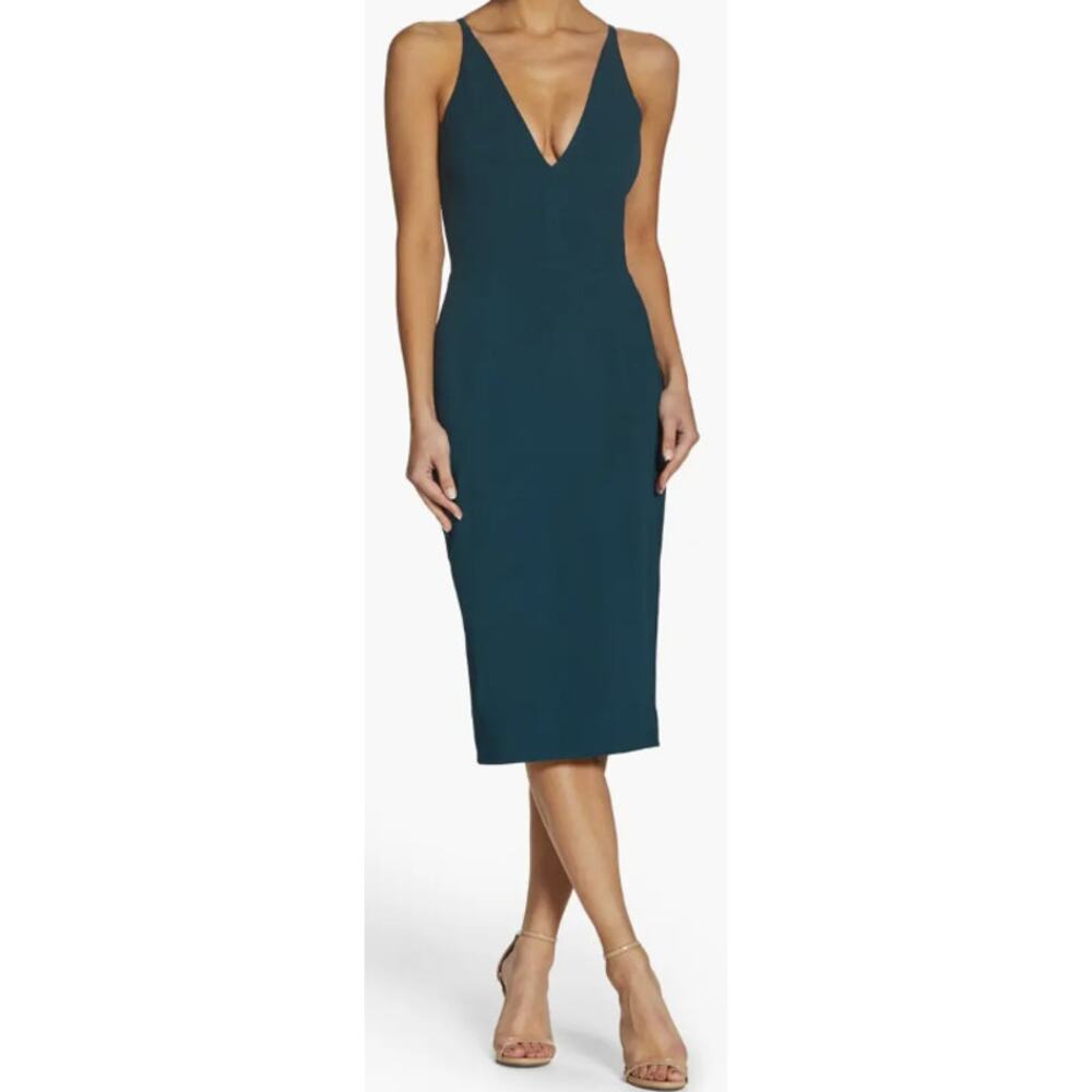 Dress the Population Teal Midi Dress